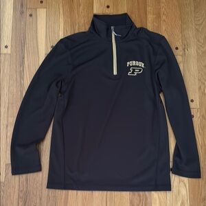 Purdue Quarter Zip Pullover Top Men's Small